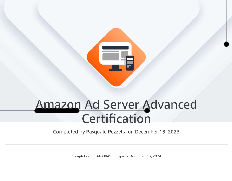 Amazon Ad Server Advanced Certification