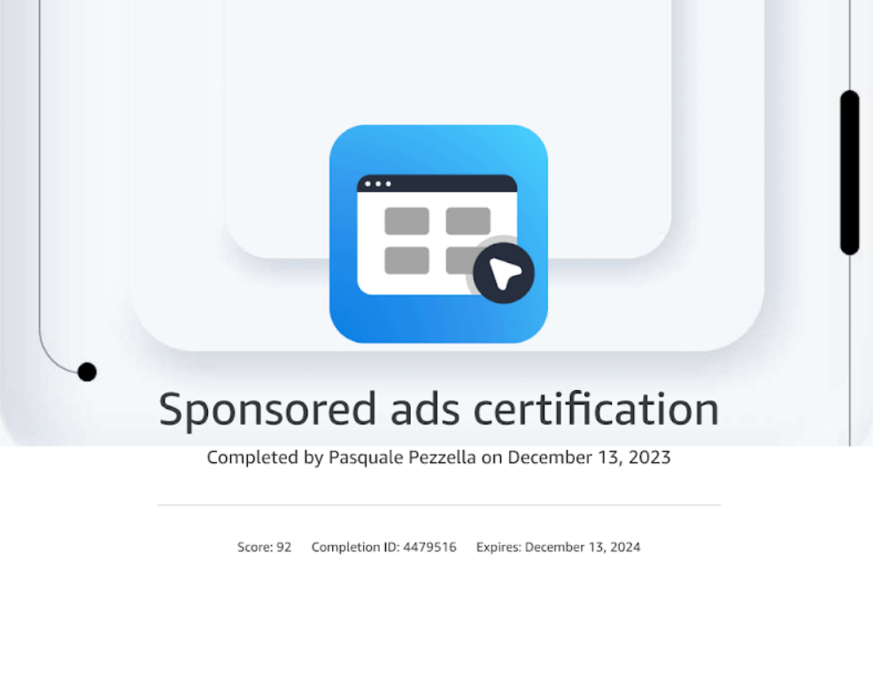 Sponsored ads certification
